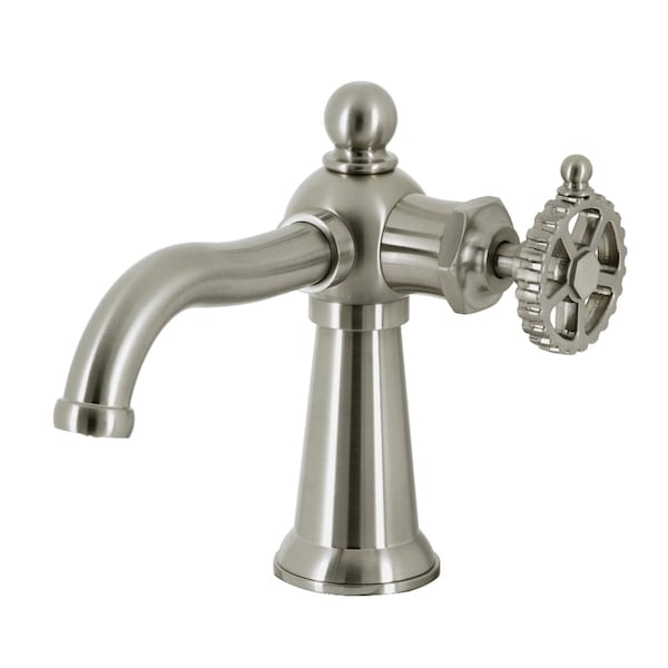 Kingston Brass SingleHandle Bathroom Faucet with Push PopUp, Brushed Nickel KS3548CG - main